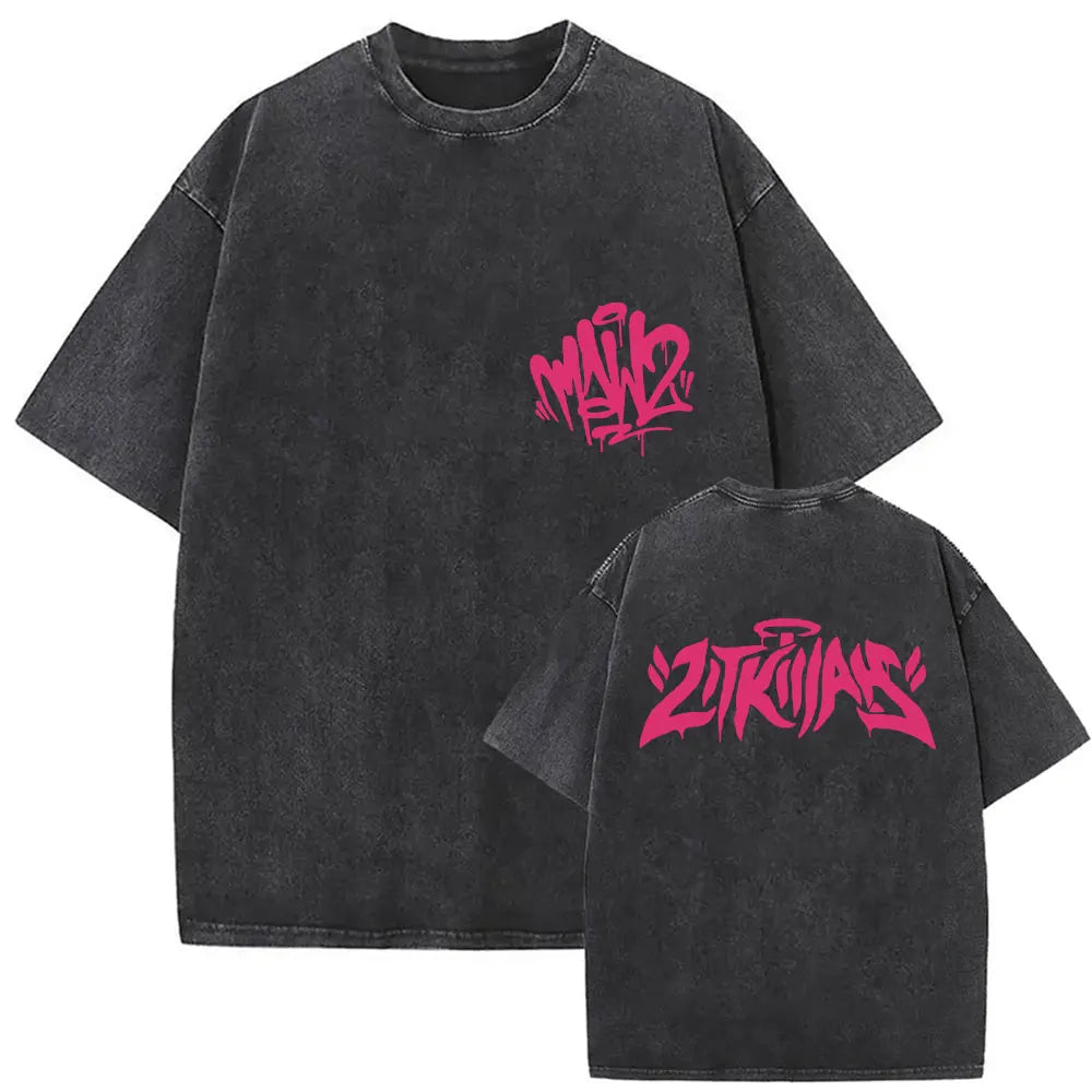 Rapper Lit Killah Tour 2025 Album Graphic T-shirts Mens Clothing Fashion Pop Music T Shirts Vintage Washed 100% Cotton Tops Tees