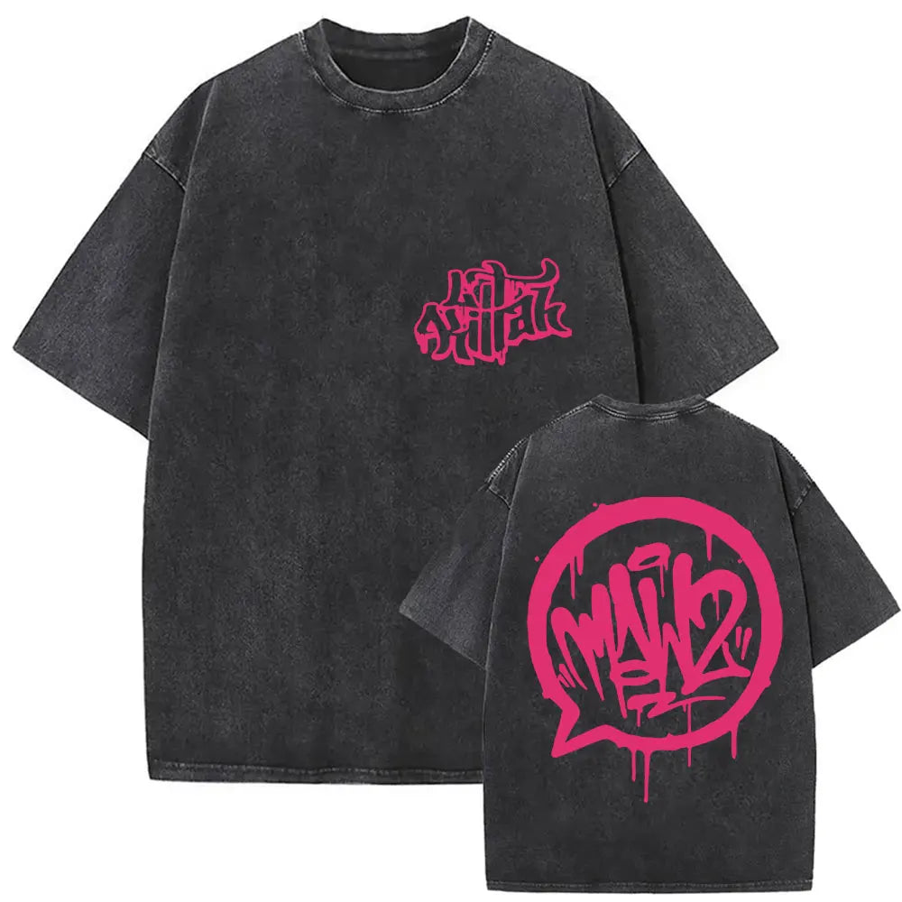 Rapper Lit Killah Tour 2025 Album Graphic T-shirts Mens Clothing Fashion Pop Music T Shirts Vintage Washed 100% Cotton Tops Tees