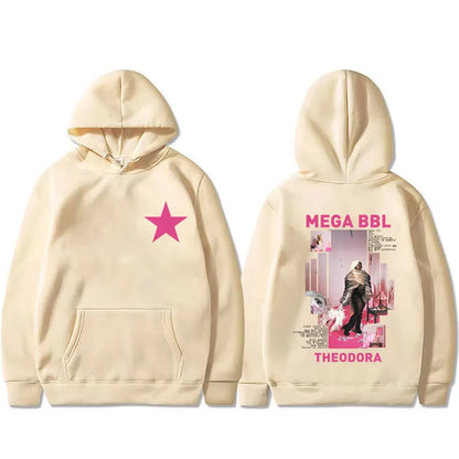 Rapper Theodora Mega Bbl Album Graphic Hoodie Men Women Hip Hop Fashion Pop Music Sweatshirt Male Casual Vintage Pullover Coat
