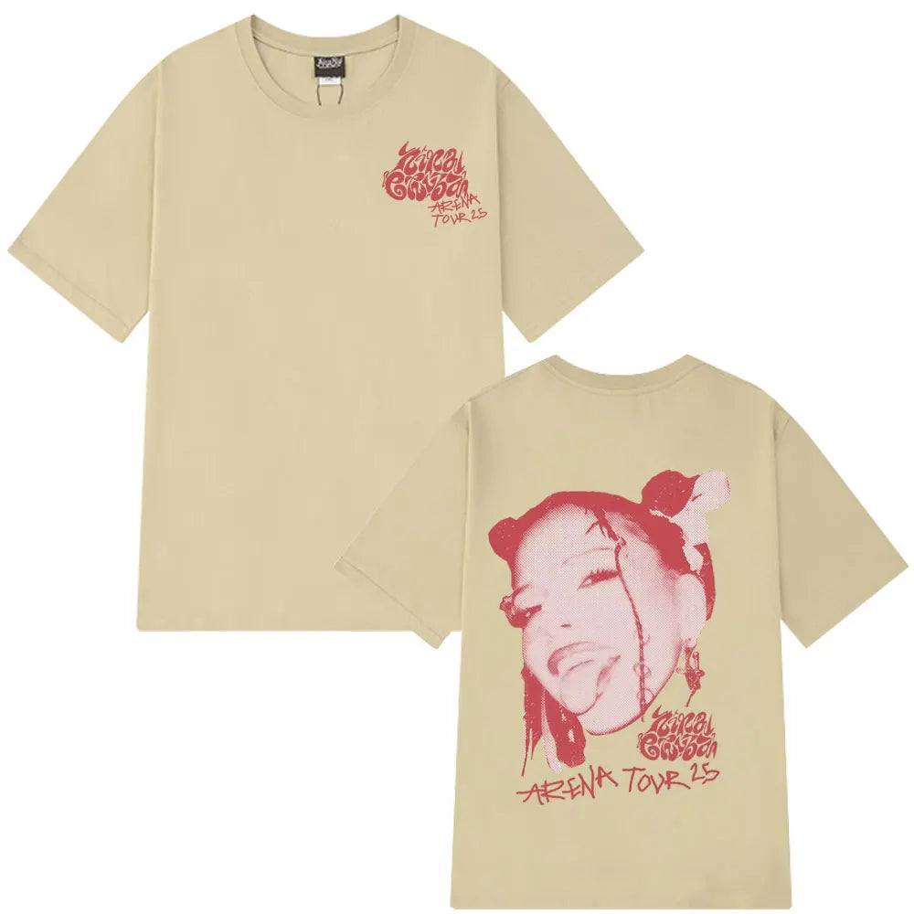 Rapper Nina Chuba Arena Tour 2025 Tees Men Women Hip Hop Fashion Pop Music T-shirts Casual Cotton Oversized Aesthetics T Shirts