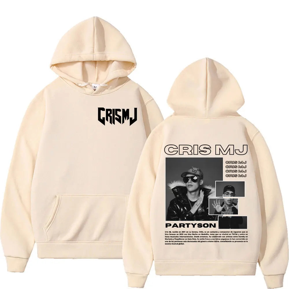 Rapper Cris Mj Tour 2025 Merch Hoodies Men Women Harajuku Fashion High Street Hoodie Tops Oversized Hip Hop Hot Sale Sweatshirts