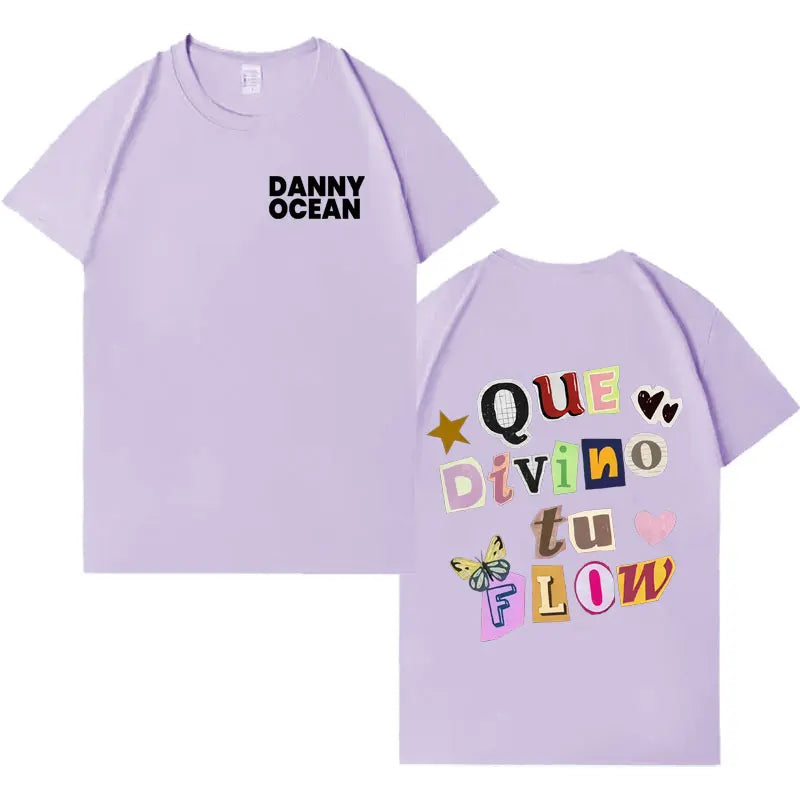 Rapper Danny Ocean Trendy Album T-shirt Men's Fashion Hot Sale Casual Y2K Clothes Oversized Hip Hop Crewneck Short Sleeve Tshrit