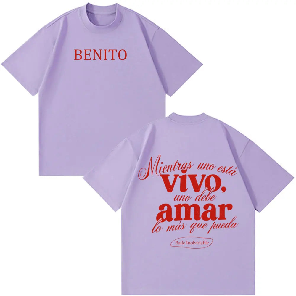 Rapper Bad Bunny Fashion Graphics 2026 Tour Tshirt Men Women Loose Casual Aesthetic Trendy T Shirts Hip-hop T-shirts Streetwear