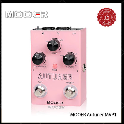 MOOER Autuner MVP1 Vocal Effects Processor Voice Pedal Tone Correction Reverb Delay Guitar Sound Stompbox Microphone Amplifier