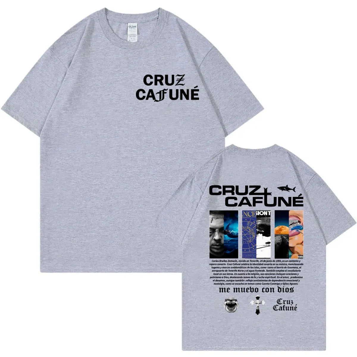Rapper Cruz Cafune Album Merch T-shirt Harajuku Hip Hop Clothing Short Sleeve T Shirts Men Women Casual Fashion Cotton T-shirts