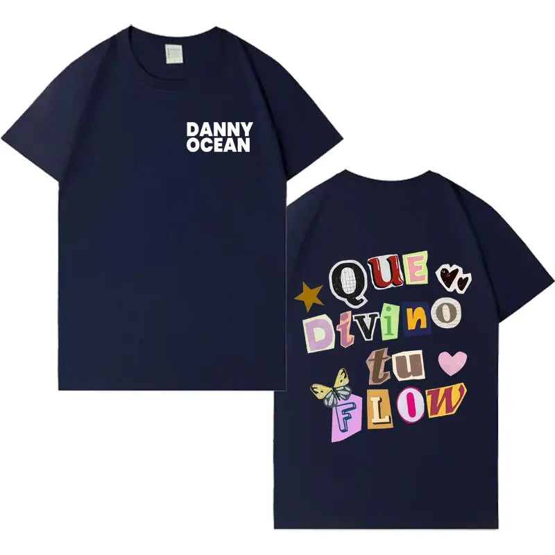 Rapper Danny Ocean Trendy Album T-shirt Men's Fashion Hot Sale Casual Y2K Clothes Oversized Hip Hop Crewneck Short Sleeve Tshrit