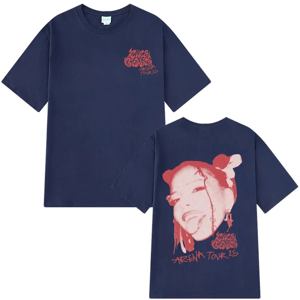 Rapper Nina Chuba Arena Tour 2025 Tees Men Women Hip Hop Fashion Pop Music T-shirts Casual Cotton Oversized Aesthetics T Shirts