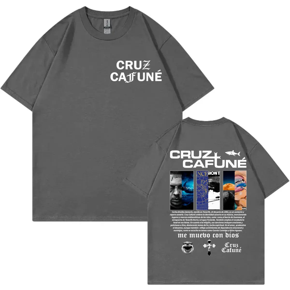 Rapper Cruz Cafune Album Merch T-shirt Harajuku Hip Hop Clothing Short Sleeve T Shirts Men Women Casual Fashion Cotton T-shirts