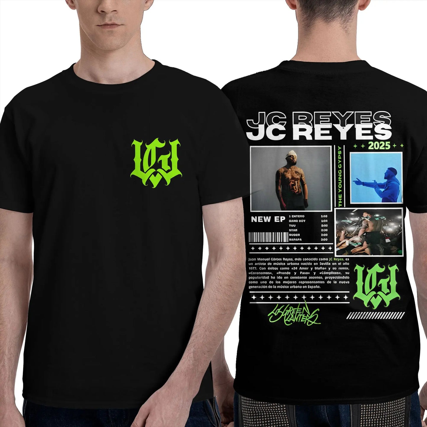 Rapper Jc Reyes T Shirt For Men women Summer Hip Hop Awesome T-Shirts O-Neck Hip Hop Tee Shirt Oversize Custom Clothes