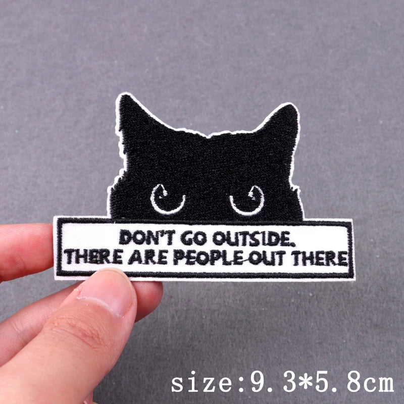 Hip Hop Sexy Patch Iron On Embroidery Patches For Clothing Thermoadhesive Patches For Clothes Punk Skull Sewing/Fusible Patch
