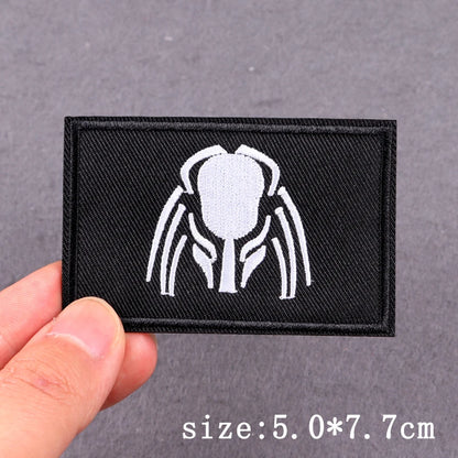 Hip Hop Sexy Patch Iron On Embroidery Patches For Clothing Thermoadhesive Patches For Clothes Punk Skull Sewing/Fusible Patch