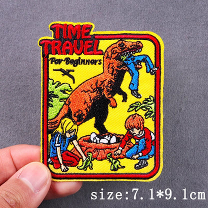 Hip Hop Sexy Patch Iron On Embroidery Patches For Clothing Thermoadhesive Patches For Clothes Punk Skull Sewing/Fusible Patch