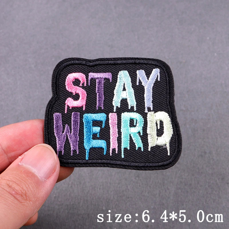Hip Hop Sexy Patch Iron On Embroidery Patches For Clothing Thermoadhesive Patches For Clothes Punk Skull Sewing/Fusible Patch