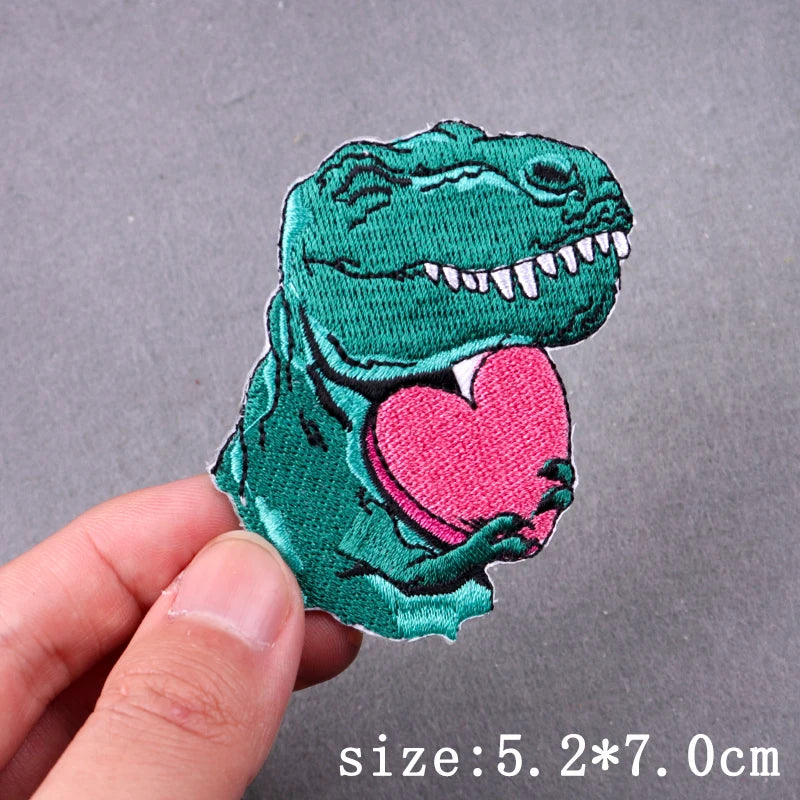 Hip Hop Sexy Patch Iron On Embroidery Patches For Clothing Thermoadhesive Patches For Clothes Punk Skull Sewing/Fusible Patch