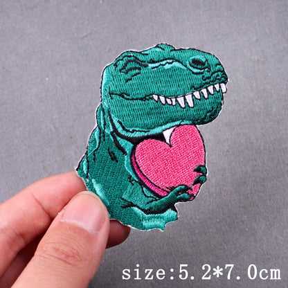 Hip Hop Sexy Patch Iron On Embroidery Patches For Clothing Thermoadhesive Patches For Clothes Punk Skull Sewing/Fusible Patch