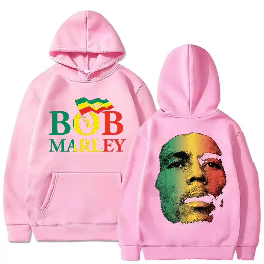 Rapper Bob Marley 2025 New Album Graphic Hoody Unisex Hip Hop Oversized Sweatshirt Fashion Fleece Long Sleeve Hoodies Streetwear