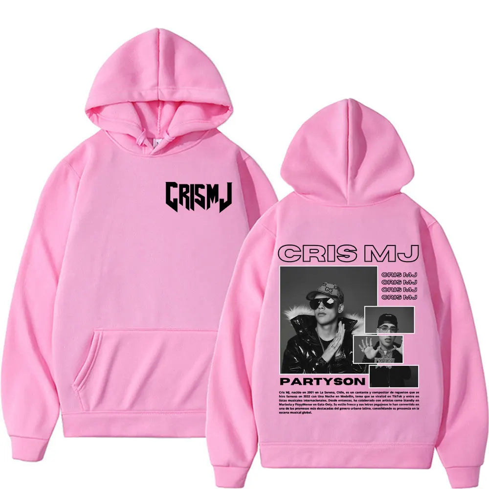 Rapper Cris Mj Tour 2025 Merch Hoodies Men Women Harajuku Fashion High Street Hoodie Tops Oversized Hip Hop Hot Sale Sweatshirts