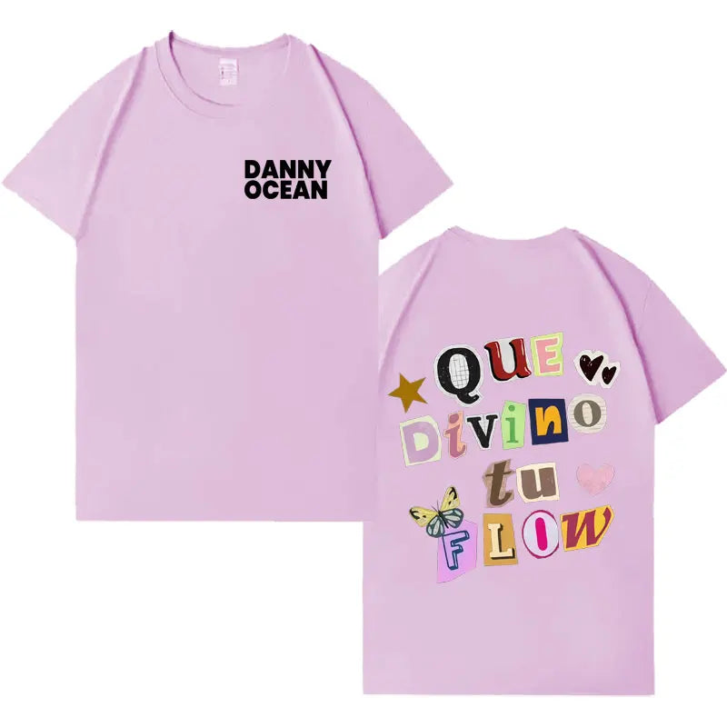 Rapper Danny Ocean Trendy Album T-shirt Men's Fashion Hot Sale Casual Y2K Clothes Oversized Hip Hop Crewneck Short Sleeve Tshrit