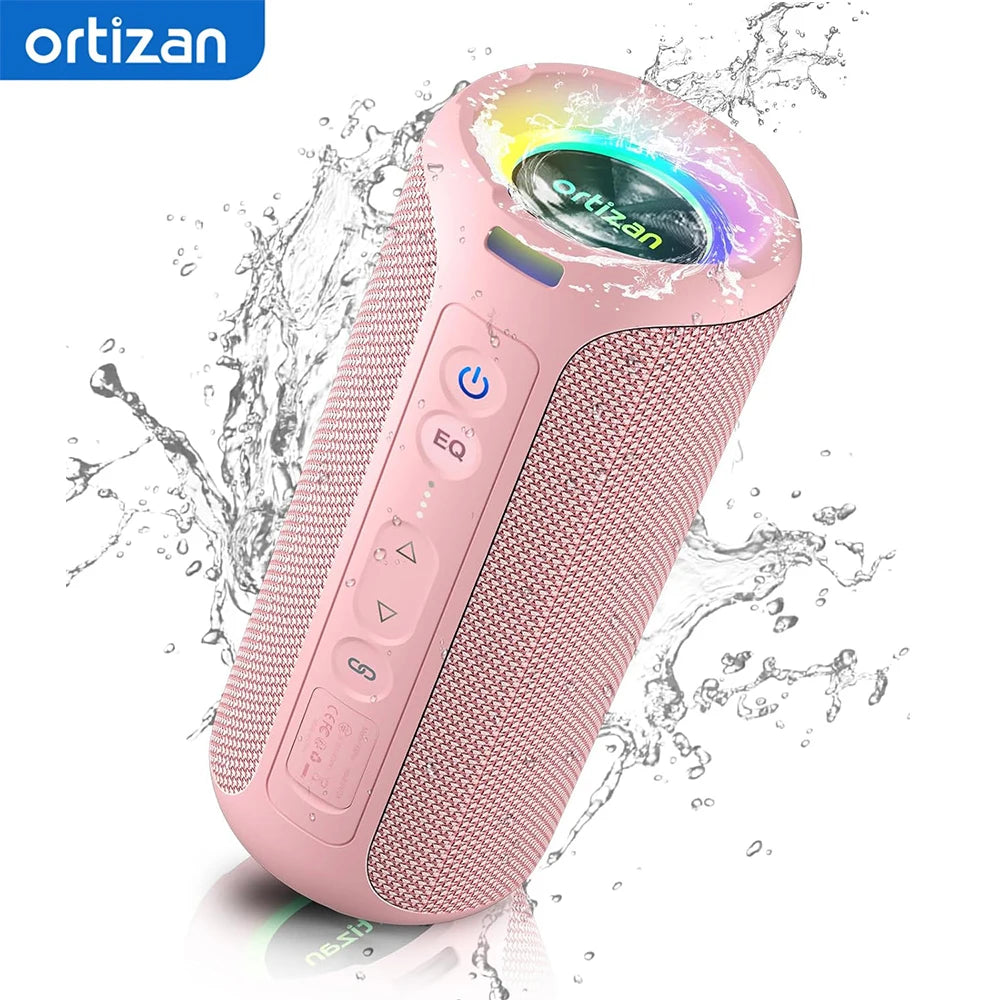 Ortizan X8 Pro Waterproof Bluetooth Speaker Portable Powerful Sound Box Bass Boost Dual Pairing True Wireless Speaker TF/AUX in