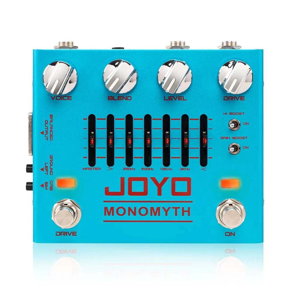 JOYO R-26 Monomyth Bass Preamp Electric Effect Pedal 6-band Graphic EQ Control Real Amplifier Tone Simulation Bass Pedal