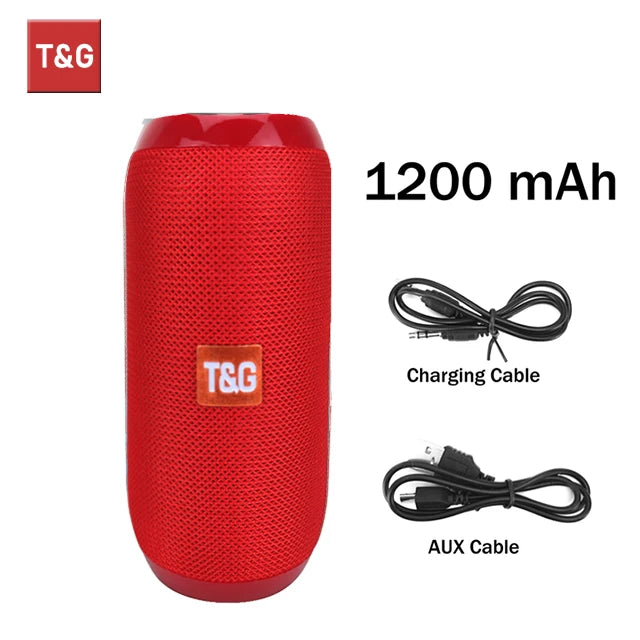 TG117 Bluetooth Speakers Portable Wireless Sound Box Outdoor Loudspeaker Waterproof Stereo Surround Supports TF Radio