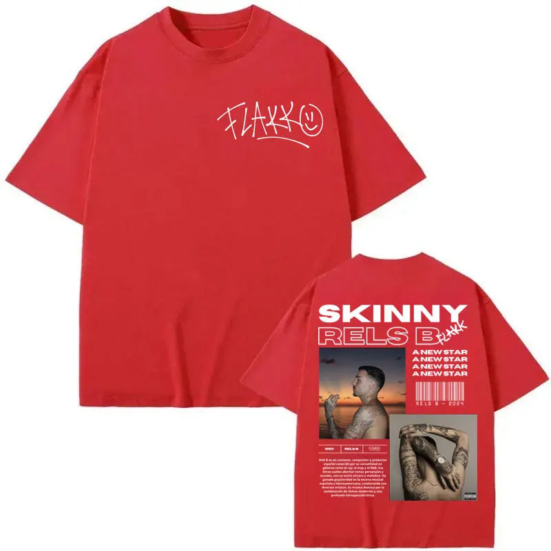 Rapper Rels B Album Poster Graphic T Shirts Men Women Clothing Hip Hop Fashion T-shirts High Quality Cotton Short Sleeve T-shirt
