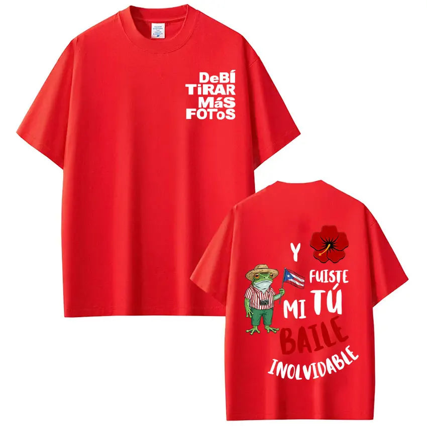 Rapper Bad Bunny Tour 2026 Graphics T-Shirt Men Women Vintage T Shirts Short-sleeved 100% Cotton Hip-hop Aesthetics T-shirts