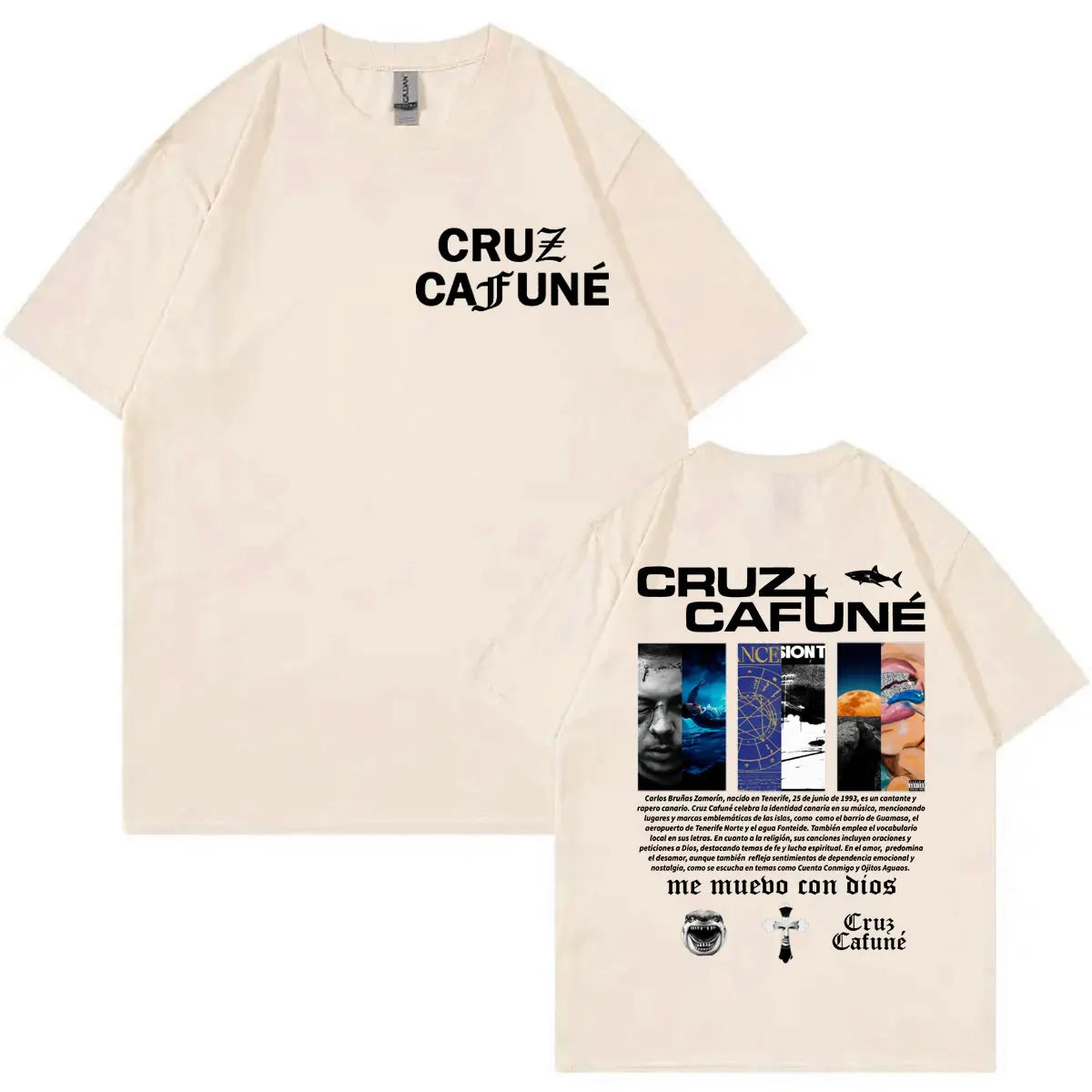Rapper Cruz Cafune Album Merch T-shirt Harajuku Hip Hop Clothing Short Sleeve T Shirts Men Women Casual Fashion Cotton T-shirts