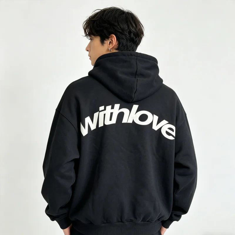 European and American Street Style Sweatshirts for Hip Hop Autumn Men's Women's Casual Hoodies Quality Cotton Pullover Tops
