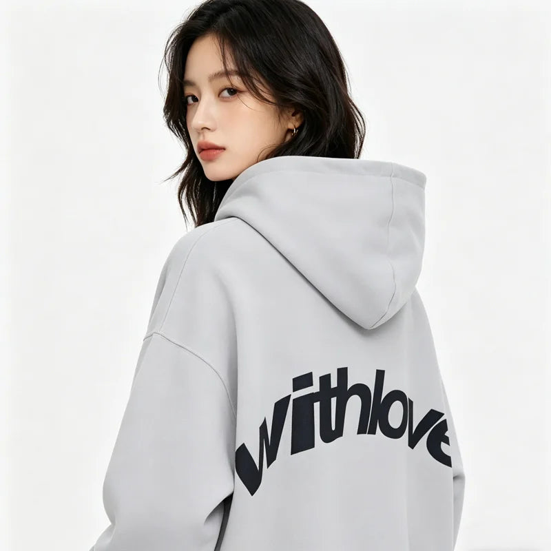 European and American Street Style Sweatshirts for Hip Hop Autumn Men's Women's Casual Hoodies Quality Cotton Pullover Tops