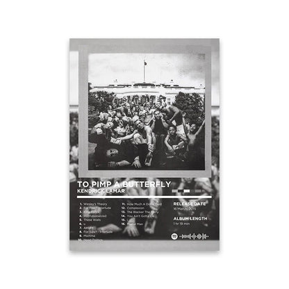 Rapper Album Cover Retro Poster Music Canvas Wall Art Print Mural Home Decor Music Lover Gift