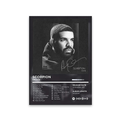 Rapper Album Cover Retro Poster Music Canvas Wall Art Print Mural Home Decor Music Lover Gift