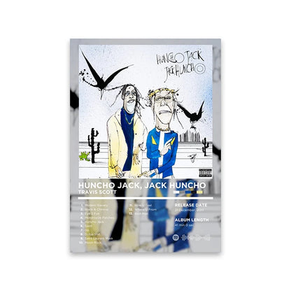 Rapper Album Cover Retro Poster Music Canvas Wall Art Print Mural Home Decor Music Lover Gift