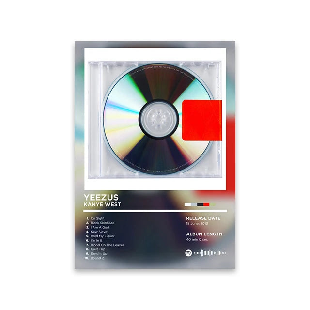 Rapper Album Cover Retro Poster Music Canvas Wall Art Print Mural Home Decor Music Lover Gift
