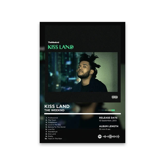 Rapper Album Cover Retro Poster Music Canvas Wall Art Print Mural Home Decor Music Lover Gift