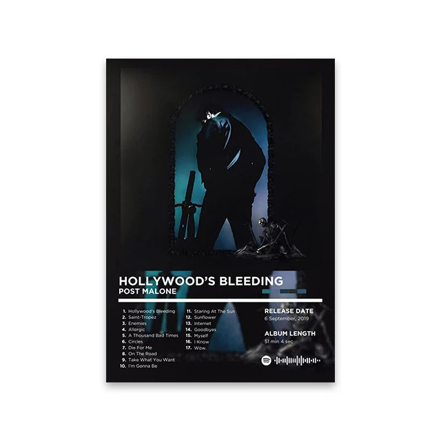 Rapper Album Cover Retro Poster Music Canvas Wall Art Print Mural Home Decor Music Lover Gift