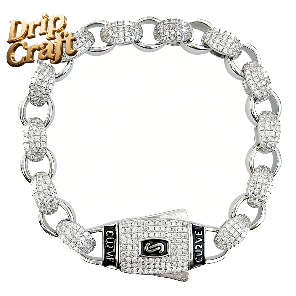 Hip-hop Hot Selling Classic 14K Gold-plated Brass Cuabn Cadena Necklace Cuban Bracelet Hip-hop Jewelry Handmade