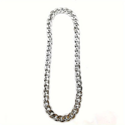 1pcs Hip hop necklace personalized thick plastic Cuban chain punk festival performance party gift fanchain