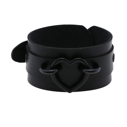 1Pc Hip Hop Men Goth PU Leather Wristband bracelet en cuir Vintage Cosplay Rock Spikes Rivet Chunky Cuff Black браслеты