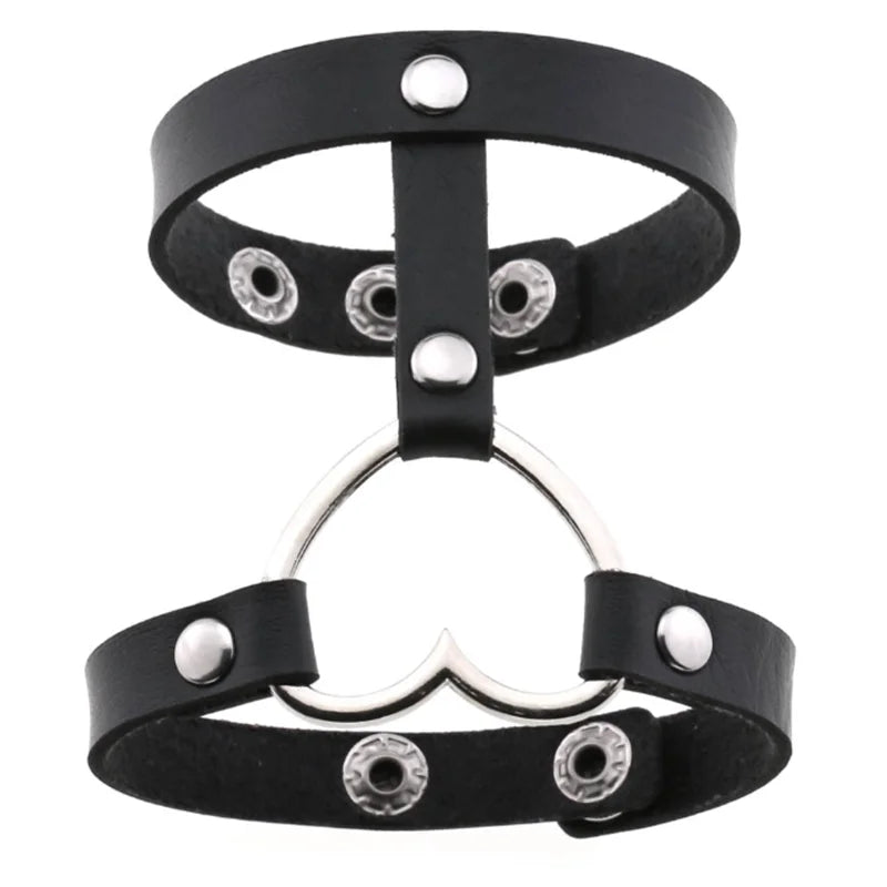 1Pc Hip Hop Men Goth PU Leather Wristband bracelet en cuir Vintage Cosplay Rock Spikes Rivet Chunky Cuff Black браслеты