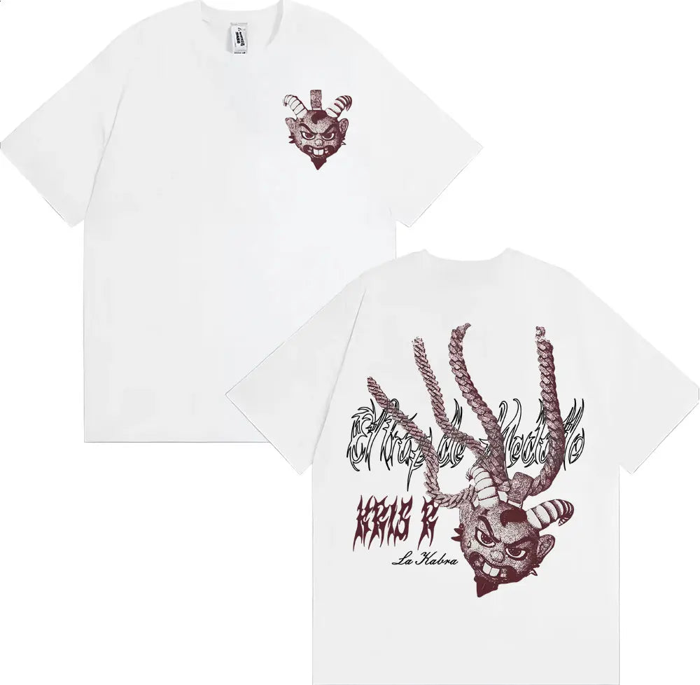 Rapper Kris R Ec Trap De Medallo Album Merch T Shirt Men's Clothing Harajuku Streetwear T-shirt High Quality 100% Cotton Tshirts