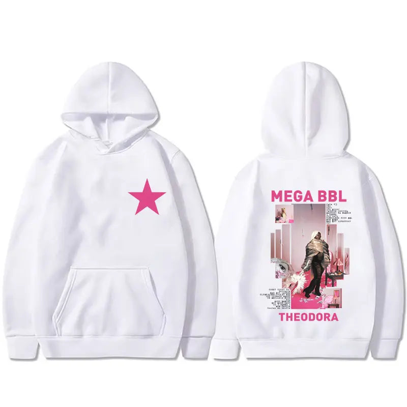 Rapper Theodora Mega Bbl Album Graphic Hoodie Men Women Hip Hop Fashion Pop Music Sweatshirt Male Casual Vintage Pullover Coat