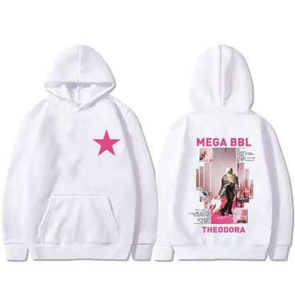 Rapper Theodora Mega Bbl Album Graphic Hoodie Men Women Hip Hop Fashion Pop Music Sweatshirt Male Casual Vintage Pullover Coat