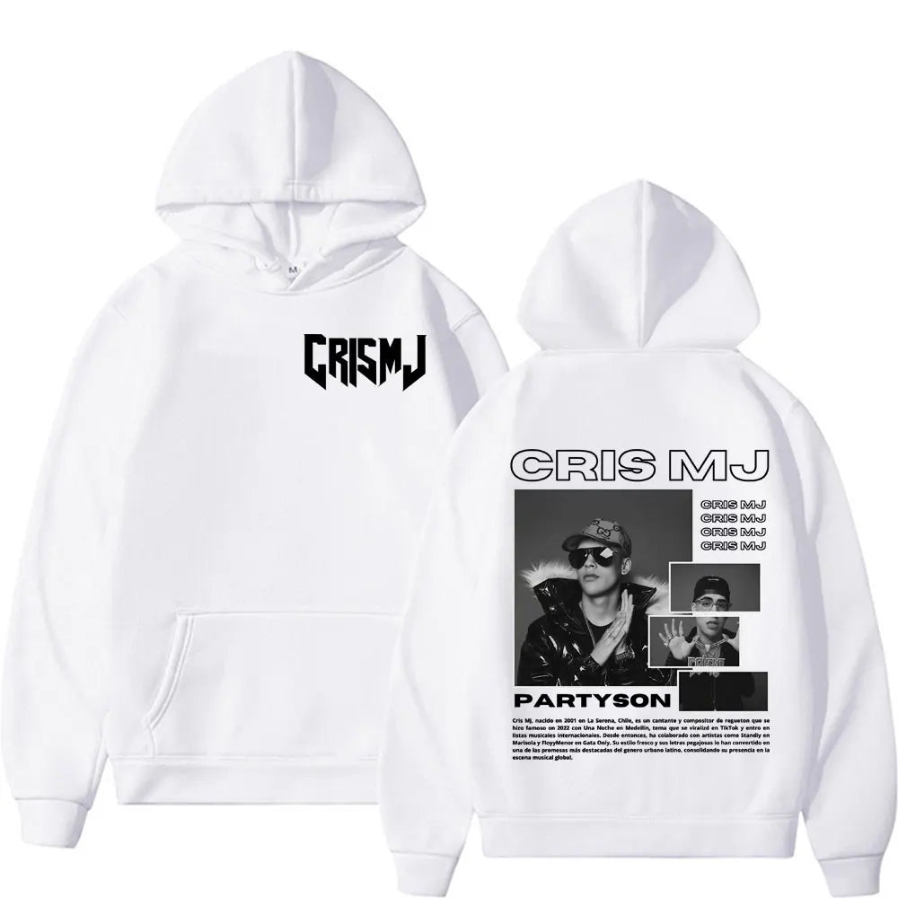 Rapper Cris Mj Tour 2025 Merch Hoodies Men Women Harajuku Fashion High Street Hoodie Tops Oversized Hip Hop Hot Sale Sweatshirts