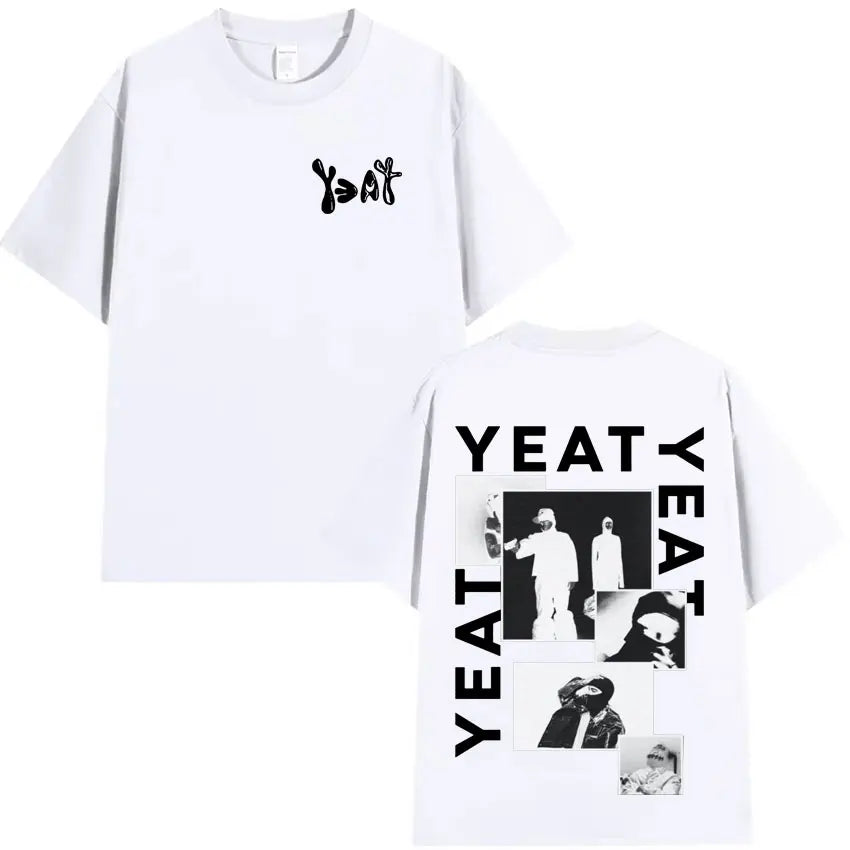 Rapper Yeat Harajuku Graphics Print T-shirt Mens Fashion Clothing Casual Cotton Short Sleeve Summer Oversized Streetwear T Shirt