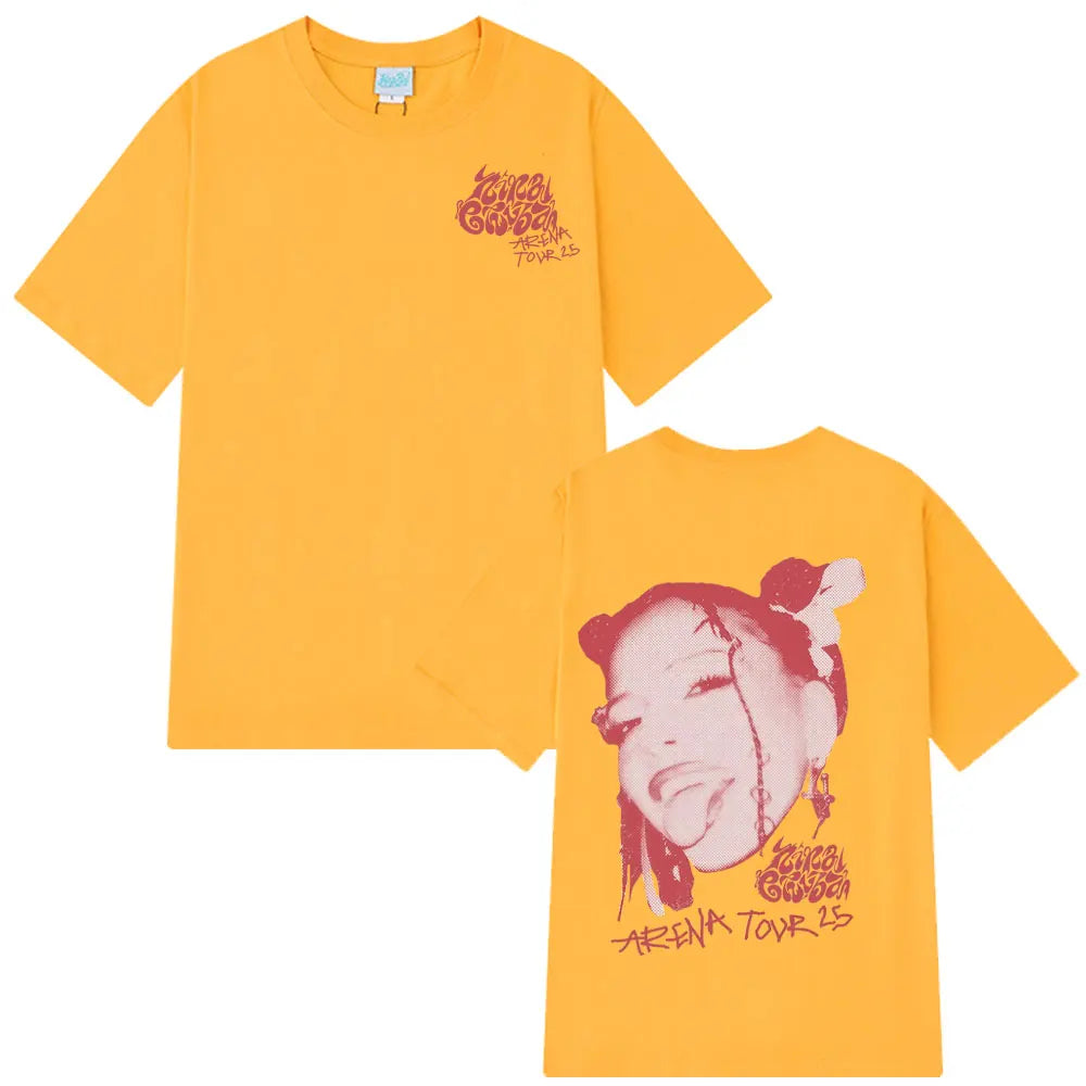 Rapper Nina Chuba Arena Tour 2025 Tees Men Women Hip Hop Fashion Pop Music T-shirts Casual Cotton Oversized Aesthetics T Shirts