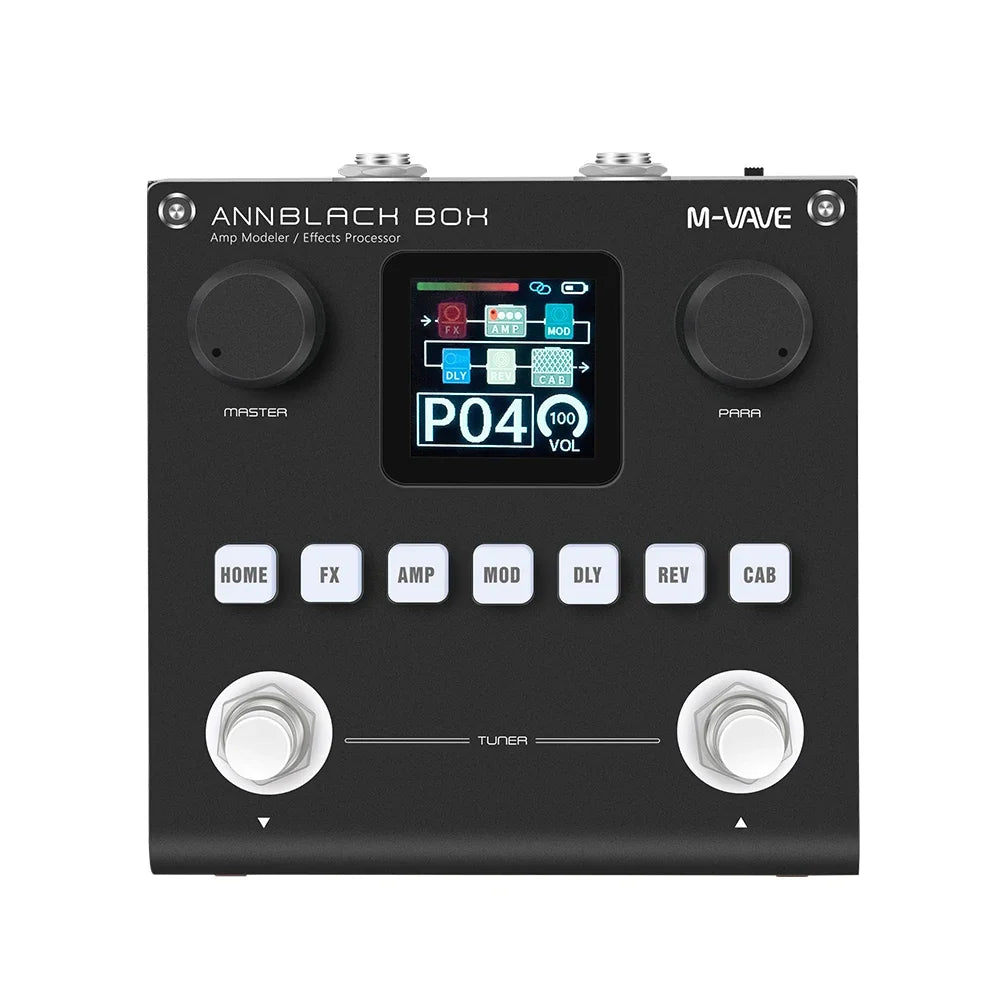 M-VAVE Blackbox / Annblack box Guitar / Bass AMP Modeler Multi Effects Processor Rechargeable for Electric Guitar Bass