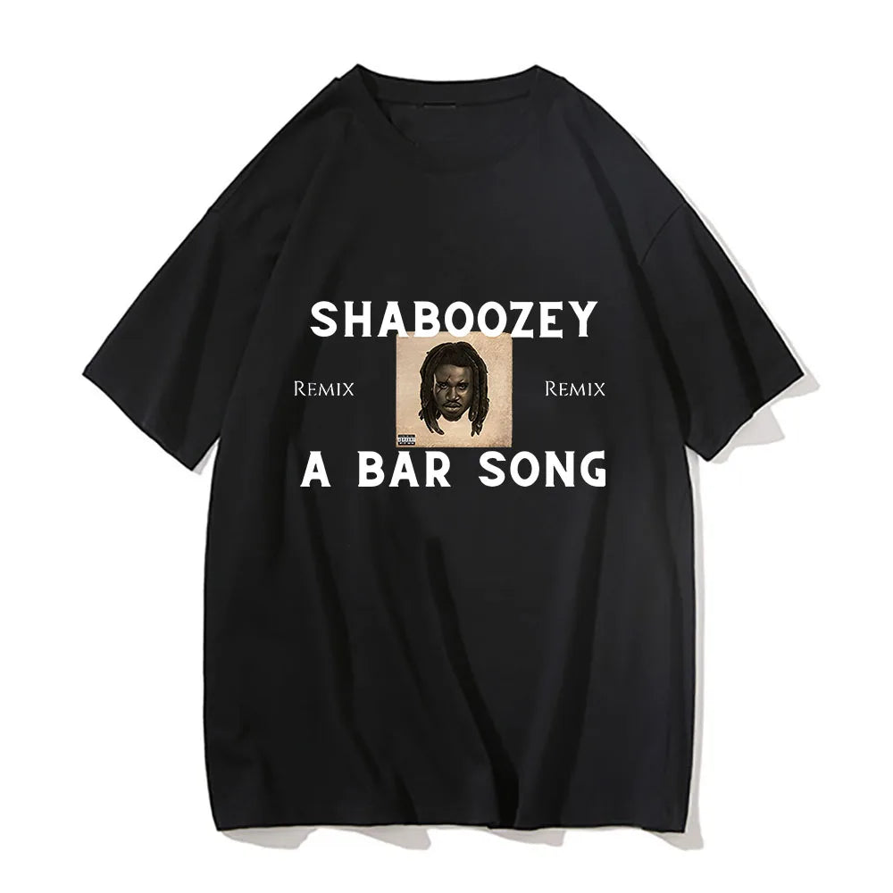 Hip Hop Remix A Bar Song T-shirt Shaboozey Graphic Printing Grunge Tee-shirt Short Sleeve Cotton Tshirt Sudaderas Punk Clothes
