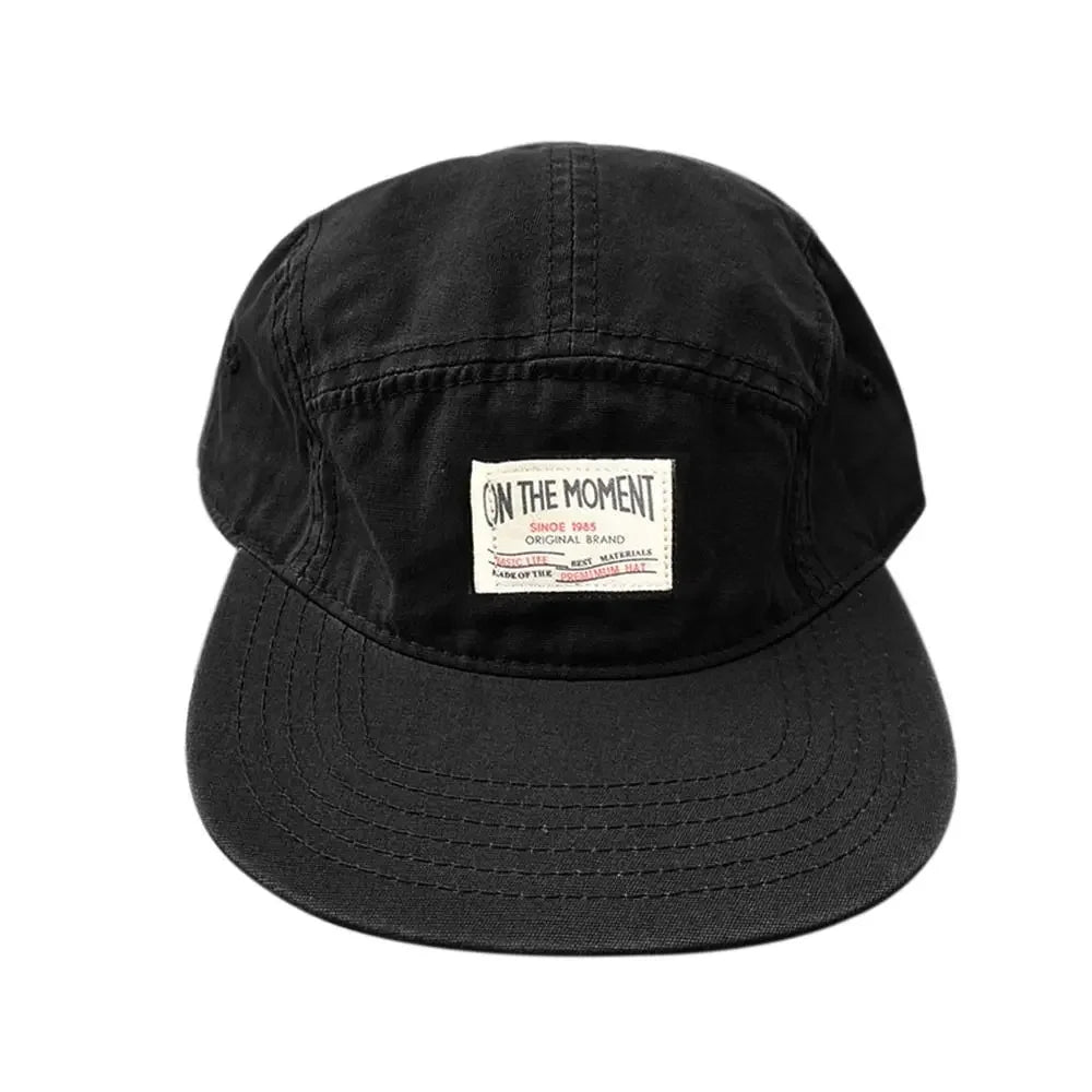 Retro Japanese Style Hip-hop Hats 5 Panel Thin Flat Brimmed Baseball Cap Quick-drying Breathable Sunscreen Hat Unisex