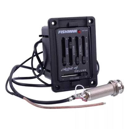 Classic 4 Deluxe Preamp PreAmplifier Pickup EQ Tuner for Acoustic Guitar